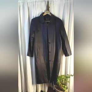 Brandon Thomas, 100% Leather, Trench, Black, Men's, Size L